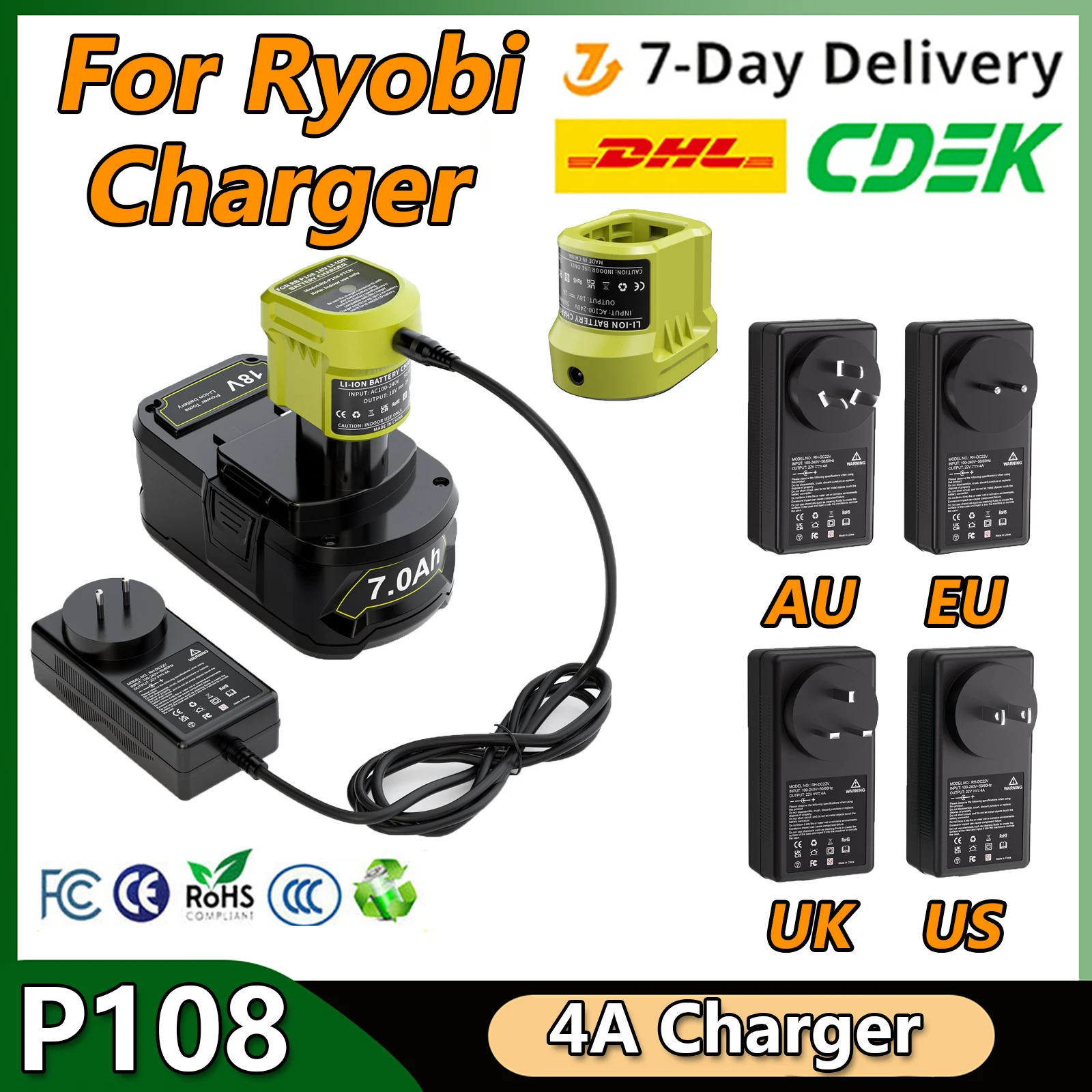 Battery Charger For Roybi P108 P197 P192 P109 P103 P100 Rechargerable Battery Replacement Batteries 4A Charger
Battery Charger For Roybi P108 P197 P192 P109 P103 P100 Rechargerable Battery Replacement Batteries 4A Charger