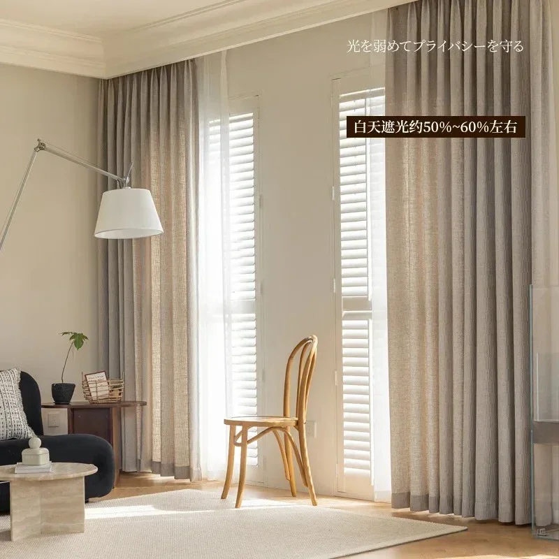Japanese Jacquard Linen Semi-shaded Cotton Linen Curtains for Living Dining Room Bedroom Modem Simple Partition Decoration 커튼
Japanese Jacquard Linen Semi-shaded Cotton Linen Curtains for Living Dining Room Bedroom Modem Simple Partition Decoration 커튼