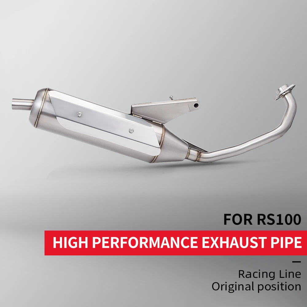 stainless steel exhaust pipe RS100CC, silent back pressure, noisy straight row, modified silencer chimney
stainless steel exhaust pipe RS100CC, silent back pressure, noisy straight row, modified silencer chimney