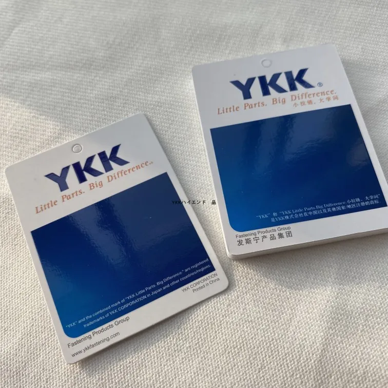 YKK Tag, Genuine Yoshida Button Zipper Hanging Card TAG High-quality Paper Card, Universal 4.5cm * 6cm New 100 Pieces
YKK Tag, Genuine Yoshida Button Zipper Hanging Card TAG High-quality Paper Card, Universal 4.5cm * 6cm New 100 Pieces