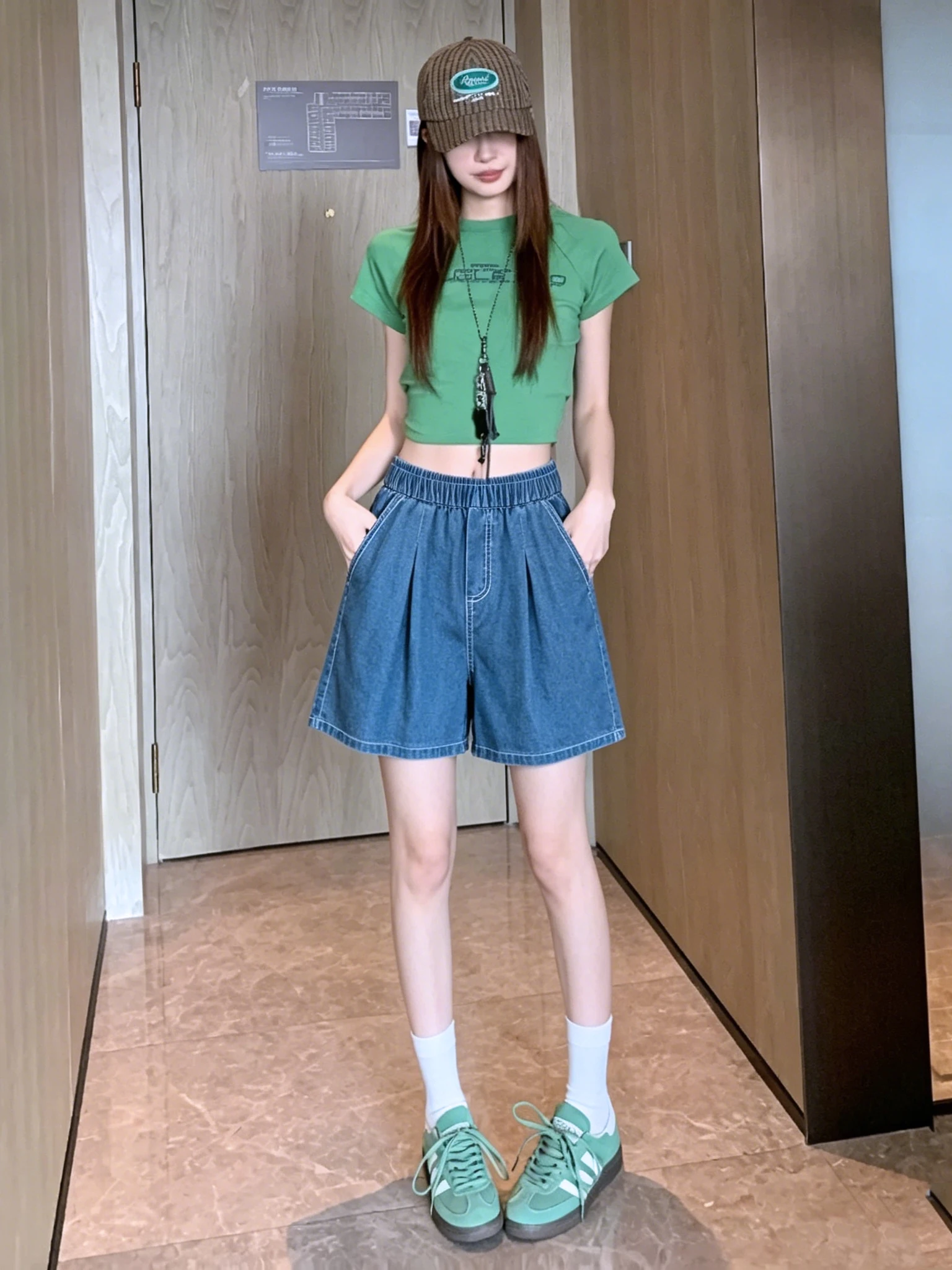 Retro Blue Washed Wide Leg Denim Shorts Women's High Waist Slim Thin Elastic Waist A-Line Pants Five-Quarter Hot Shorts
Retro Blue Washed Wide Leg Denim Shorts Women's High Waist Slim Thin Elastic Waist A-Line Pants Five-Quarter Hot Shorts