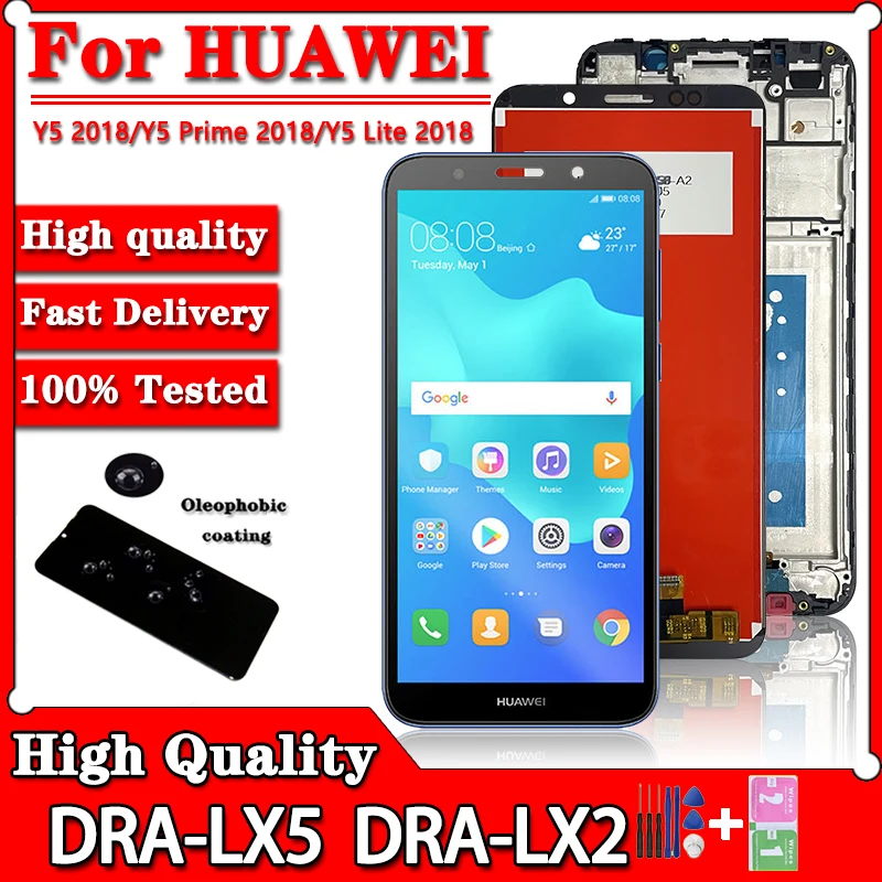 5,45-дюймовый ЖК-дисплей для HUAWEI Y5 2018 для Y5 Prime 2018 DRA-LX2 L01 L21 ЖК-дисплей Y5 Lite, сменный преобразователь сенсорного экрана в сборе
5,45-дюймовый ЖК-дисплей для HUAWEI Y5 2018 для Y5 Prime 2018 DRA-LX2 L01 L21 ЖК-дисплей Y5 Lite, сменный преобразователь сенсорного экрана в сборе