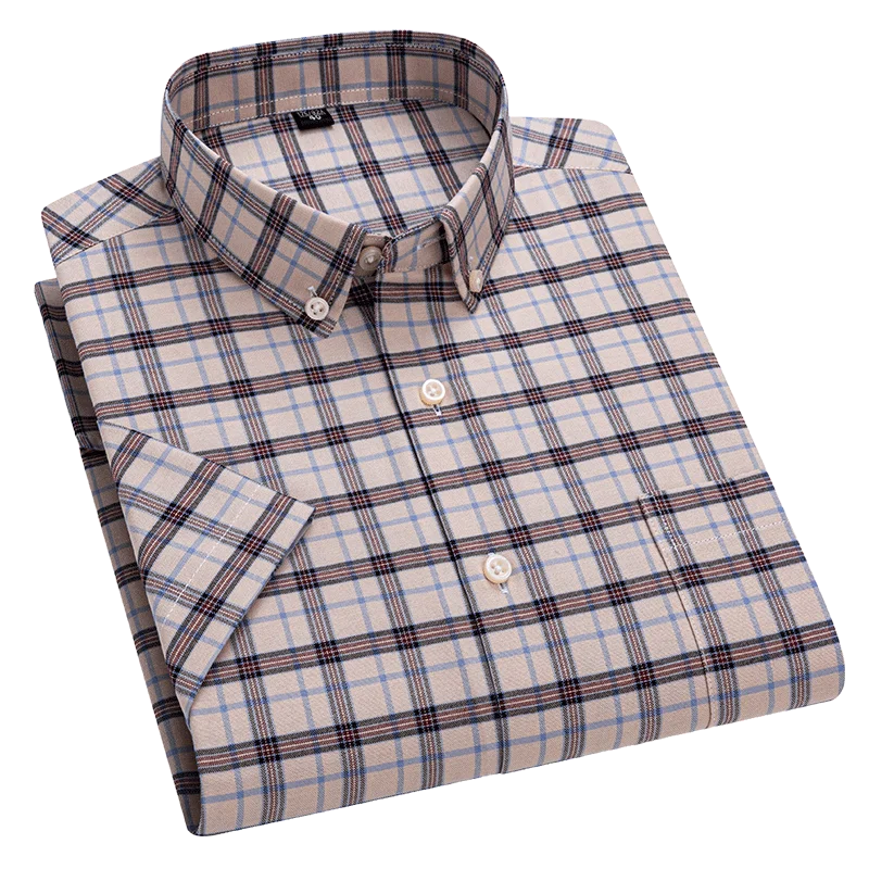 2025 Men's 100% Cotton Summer Stripe Shirts Short Sleeve Oxford Plaid Fashion Casual Slim Fit Comfortable High Quality Office
2025 Men's 100% Cotton Summer Stripe Shirts Short Sleeve Oxford Plaid Fashion Casual Slim Fit Comfortable High Quality Office