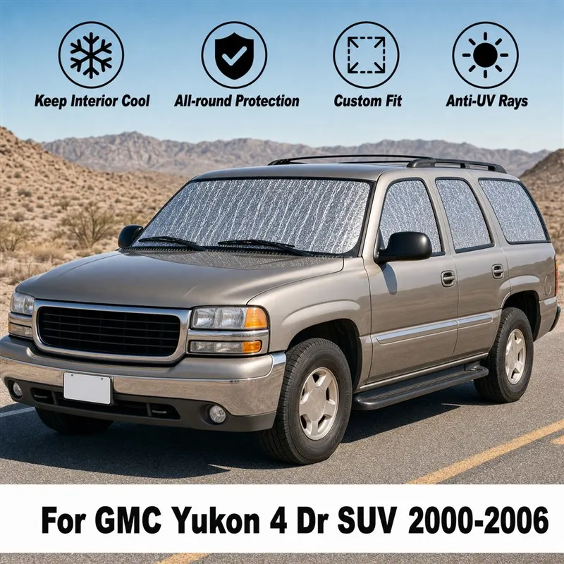 For GMC Yukon 4 Dr SUV 2000-2006 Full Set Car Window Sunshades UV Block Privacy Heat Insulated Foldable Car Curtain
For GMC Yukon 4 Dr SUV 2000-2006 Full Set Car Window Sunshades UV Block Privacy Heat Insulated Foldable Car Curtain