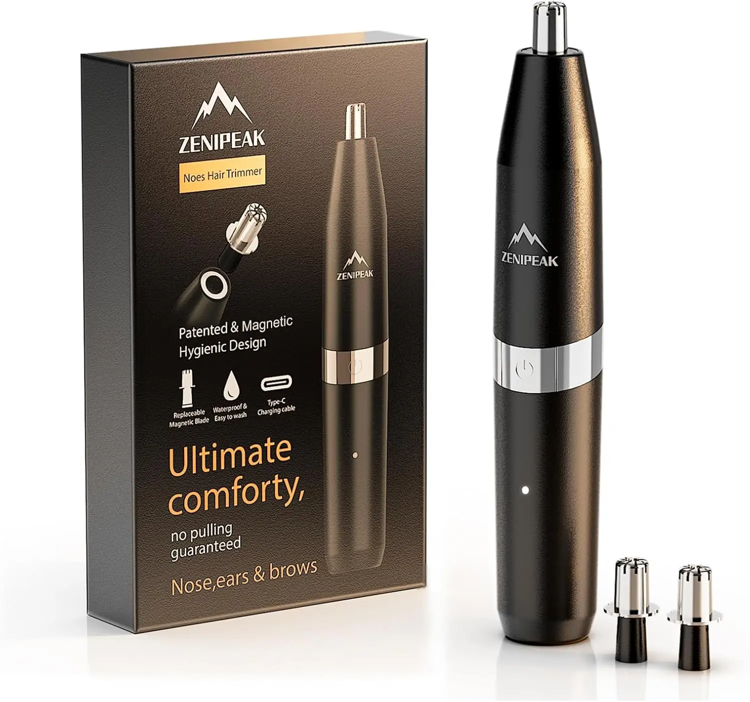 USB-C Rechargeable Nose Hair Trimmer, 8000 RPM Painless Clipper with Micro-Vacuum & Waterproof Travel Kit for Men and Women
USB-C Rechargeable Nose Hair Trimmer, 8000 RPM Painless Clipper with Micro-Vacuum & Waterproof Travel Kit for Men and Women