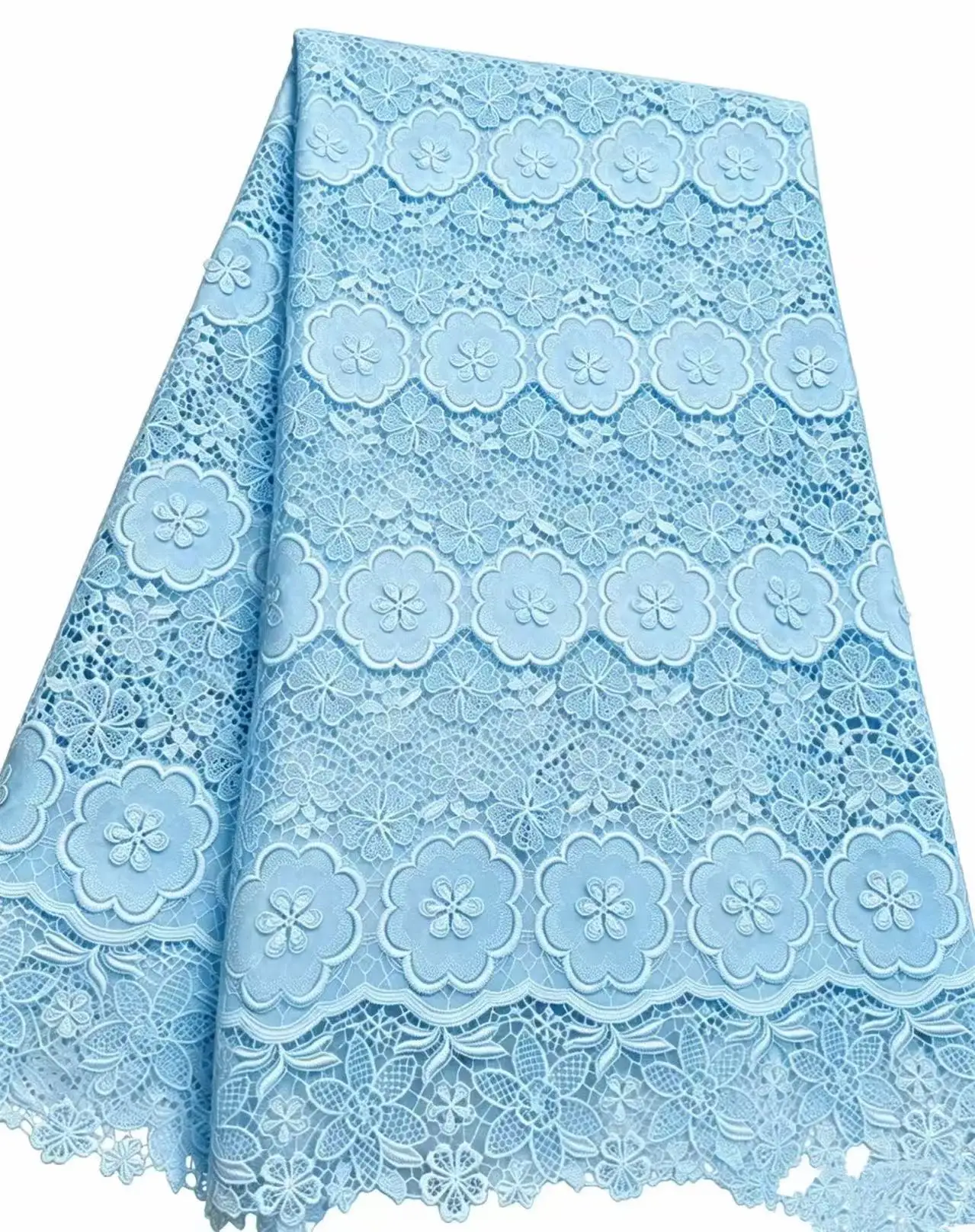 Hot Sales Milk Silk Lace Fabric African Cord Lace Fabric Nigerian High Quality Water Soluble Lace Material For Wedding Sewing
Hot Sales Milk Silk Lace Fabric African Cord Lace Fabric Nigerian High Quality Water Soluble Lace Material For Wedding Sewing
