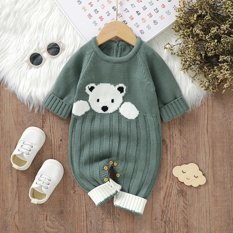 Baby Knit Rompers Clothes Spring Autumn Full Sleeve Newborn Boy Girl Jumpsuits Playsuits 0-18m Infant Toddler Outfits One Pieces
Baby Knit Rompers Clothes Spring Autumn Full Sleeve Newborn Boy Girl Jumpsuits Playsuits 0-18m Infant Toddler Outfits One Pieces