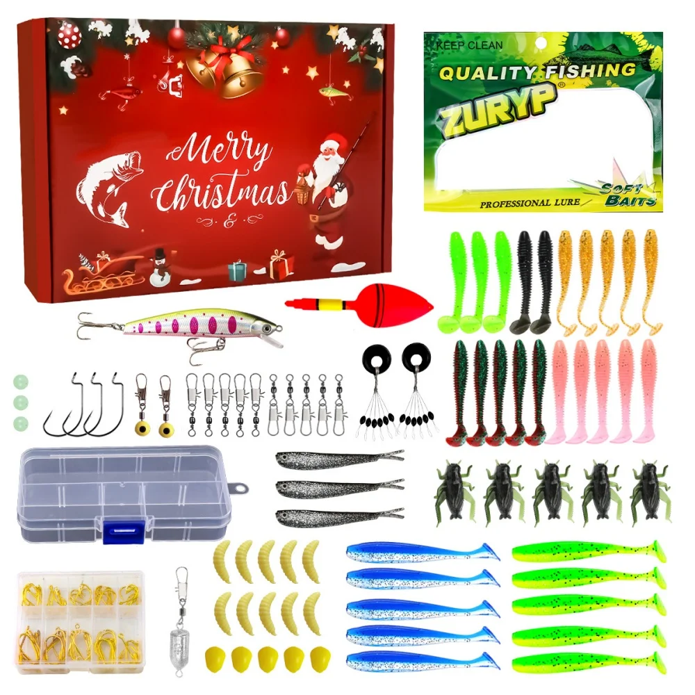 Christmas Fishing Gift Set 5-in-1 Creative Lure & Tackle Kit Soft Baits Hard Lures Hooks Sinkers Accessories Perfect Present
Christmas Fishing Gift Set 5-in-1 Creative Lure & Tackle Kit Soft Baits Hard Lures Hooks Sinkers Accessories Perfect Present