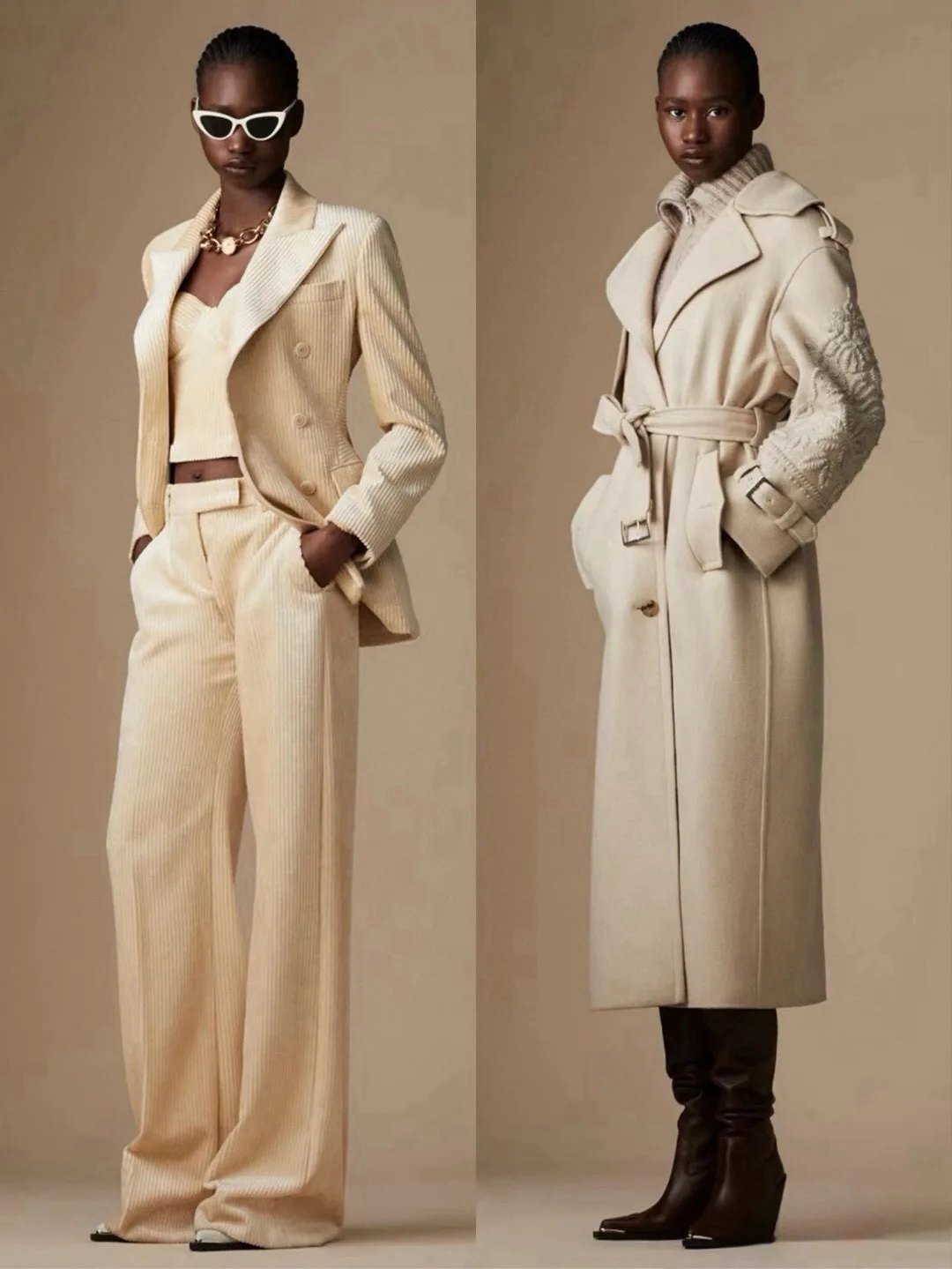 High Quality Cashmere Coat Fashion Ladies Beige Embroidered Trench Coat Elegant Women's Long Jacket
High Quality Cashmere Coat Fashion Ladies Beige Embroidered Trench Coat Elegant Women's Long Jacket