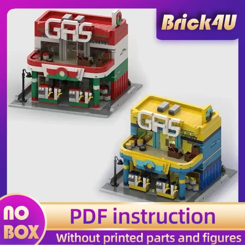 Модель City Street View Moc, строительные кирпичи, модульная современная заправочная станция, технологические блоки, подарки, рождественские игрушки, наборы «сделай сам», сборка
Модель City Street View Moc, строительные кирпичи, модульная современная заправочная станция, технологические блоки, подарки, рождественские игрушки, наборы «сделай сам», сборка
