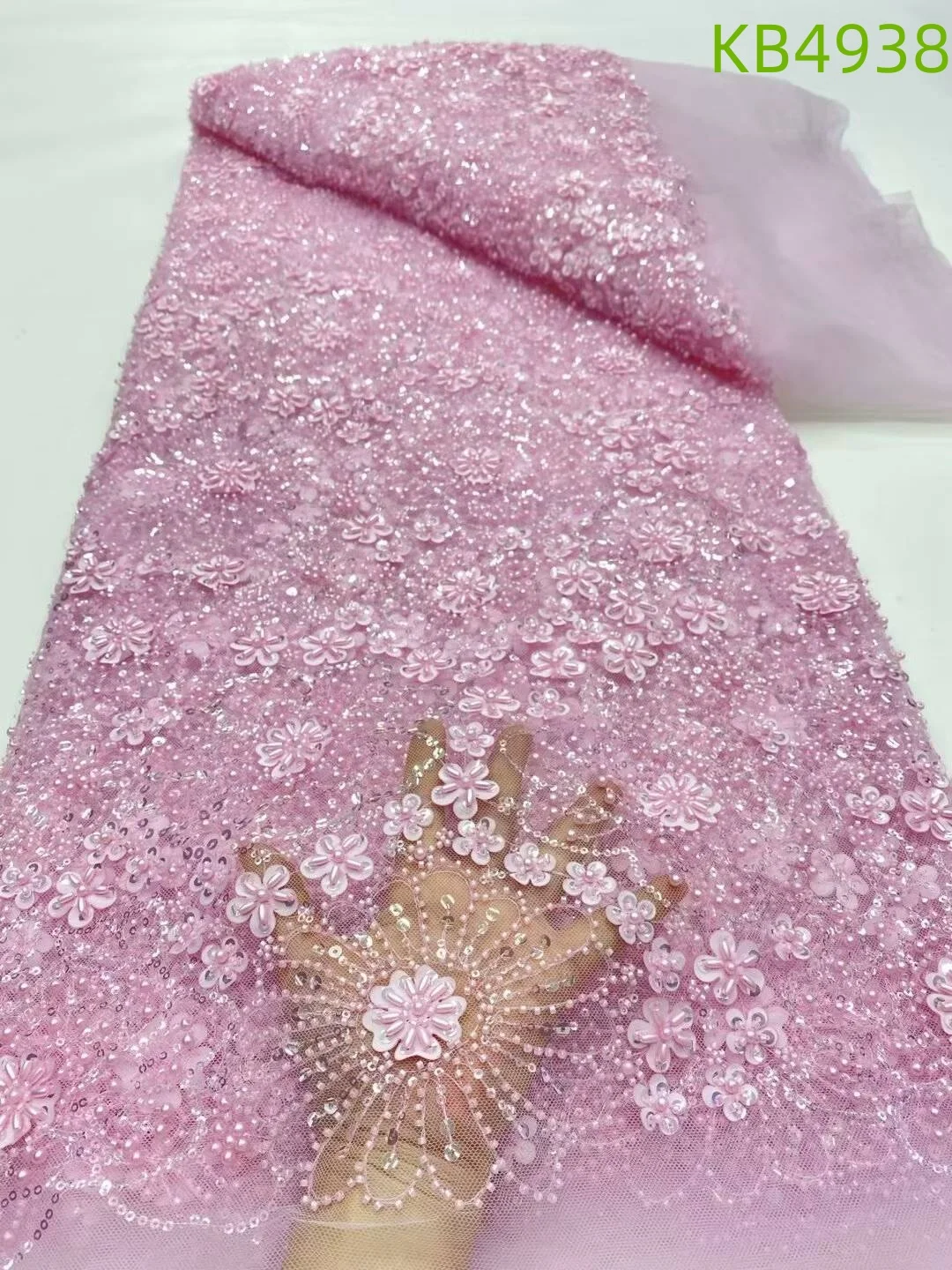 African Lace Fabric 2025 Pink Sequins Embroidery Lace Nigerian Bridal Lace Beaded White French Mesh Lace For Sewing KB4938
African Lace Fabric 2025 Pink Sequins Embroidery Lace Nigerian Bridal Lace Beaded White French Mesh Lace For Sewing KB4938