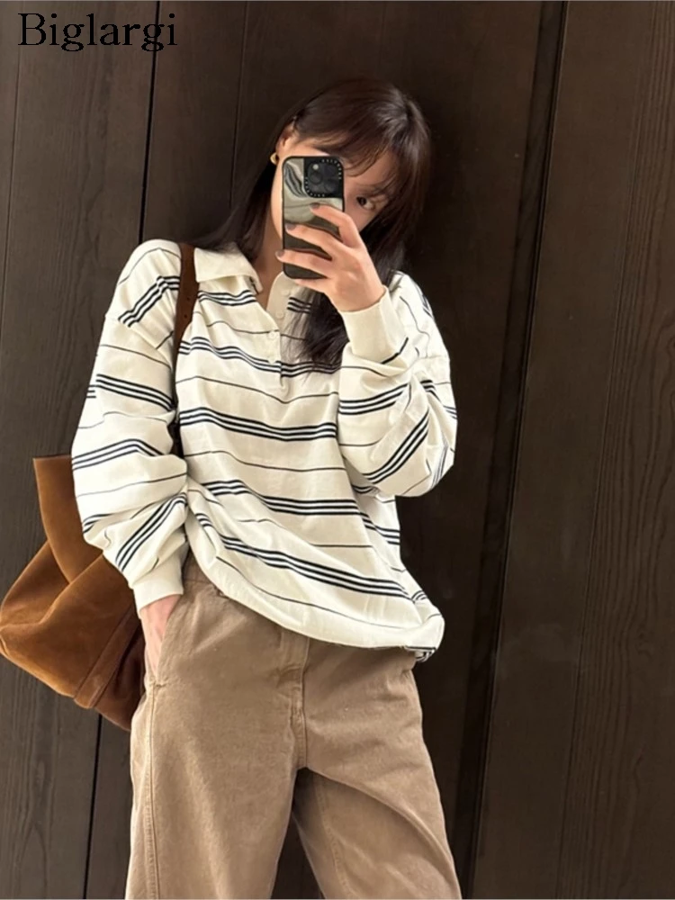 Knitted Autumn Pullover Sweater Women Striped Print Fashion Korean Style Ladies Sweaters Casual Loose Woman Sweater
Knitted Autumn Pullover Sweater Women Striped Print Fashion Korean Style Ladies Sweaters Casual Loose Woman Sweater