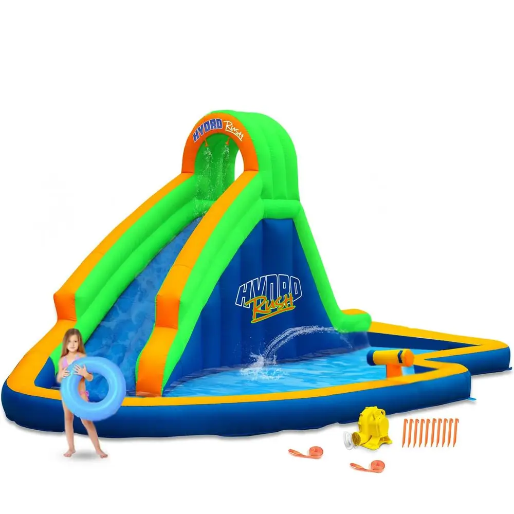 Zone Hydro Rush 19x11 Inflatable Water SlideBlower Splash Area Water Cannon Climbing Wall
Zone Hydro Rush 19x11 Inflatable Water SlideBlower Splash Area Water Cannon Climbing Wall