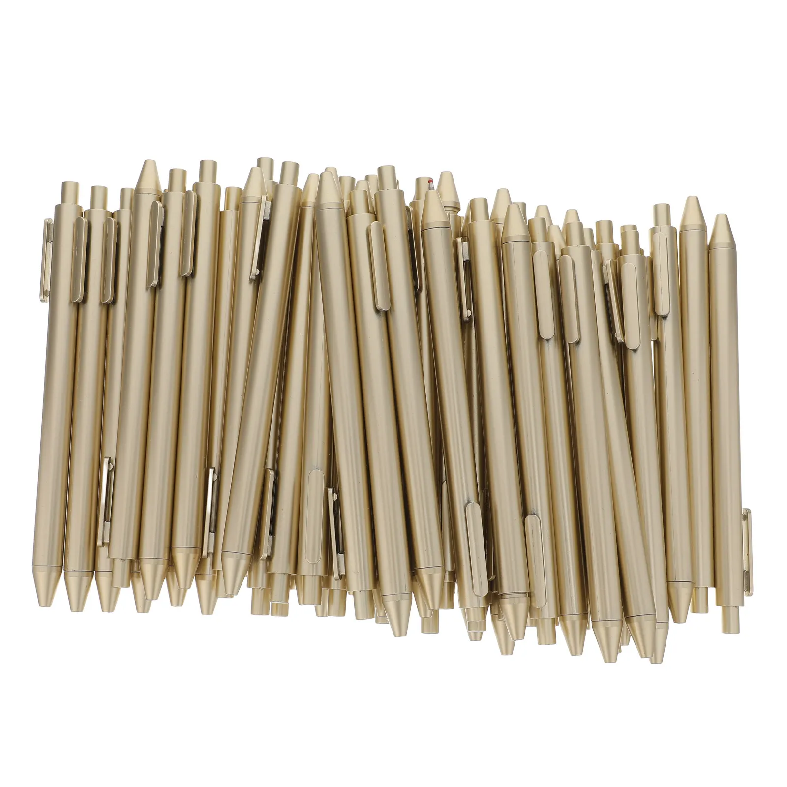 50Pcs Gold Retractable Ballpoint Pens Black Ink Smooth Writing Ergonomic Non-Slip Grip Office School Classroom Supplies
50Pcs Gold Retractable Ballpoint Pens Black Ink Smooth Writing Ergonomic Non-Slip Grip Office School Classroom Supplies
