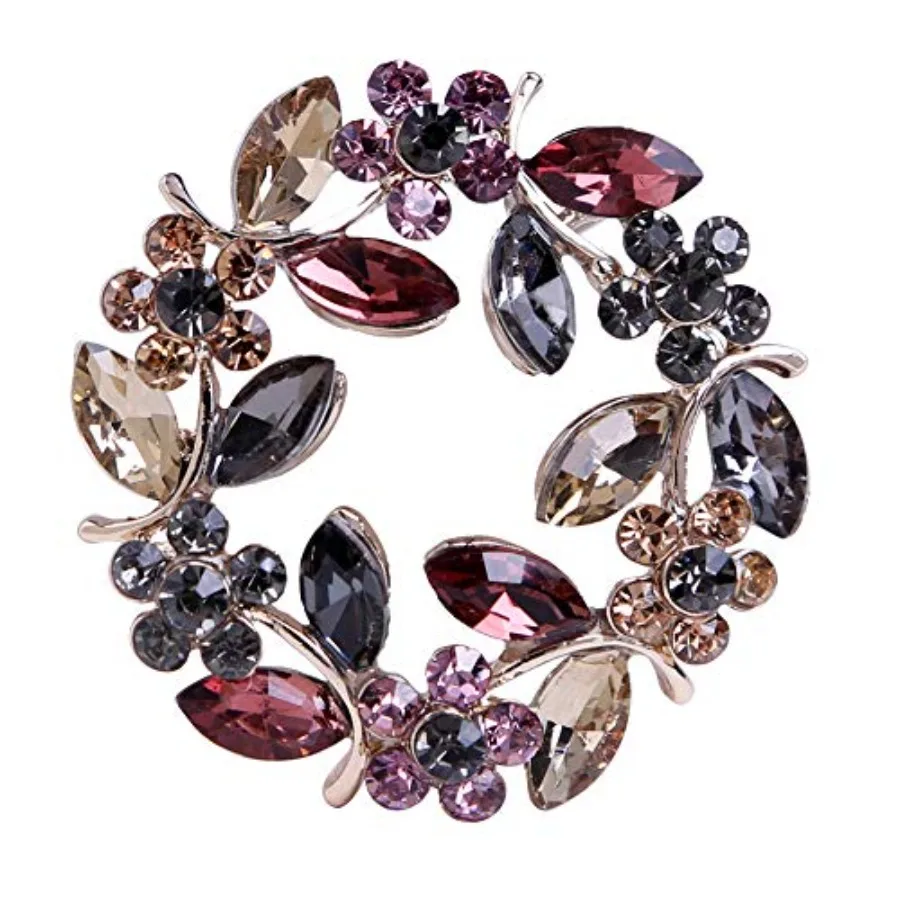 Colours Crystal Brooch Pins Rhinestone Brooches Jewelry Gift for Women Girls
Colours Crystal Brooch Pins Rhinestone Brooches Jewelry Gift for Women Girls