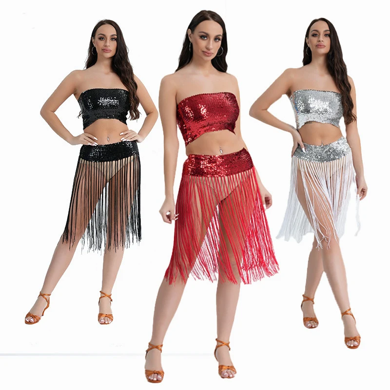 Belly Dance Top Bra Belt Set Latin Sequin Hip Skirt Party Costume Oriental Dance Tassel Waist chain Stage Performance Cloth Wear
Belly Dance Top Bra Belt Set Latin Sequin Hip Skirt Party Costume Oriental Dance Tassel Waist chain Stage Performance Cloth Wear