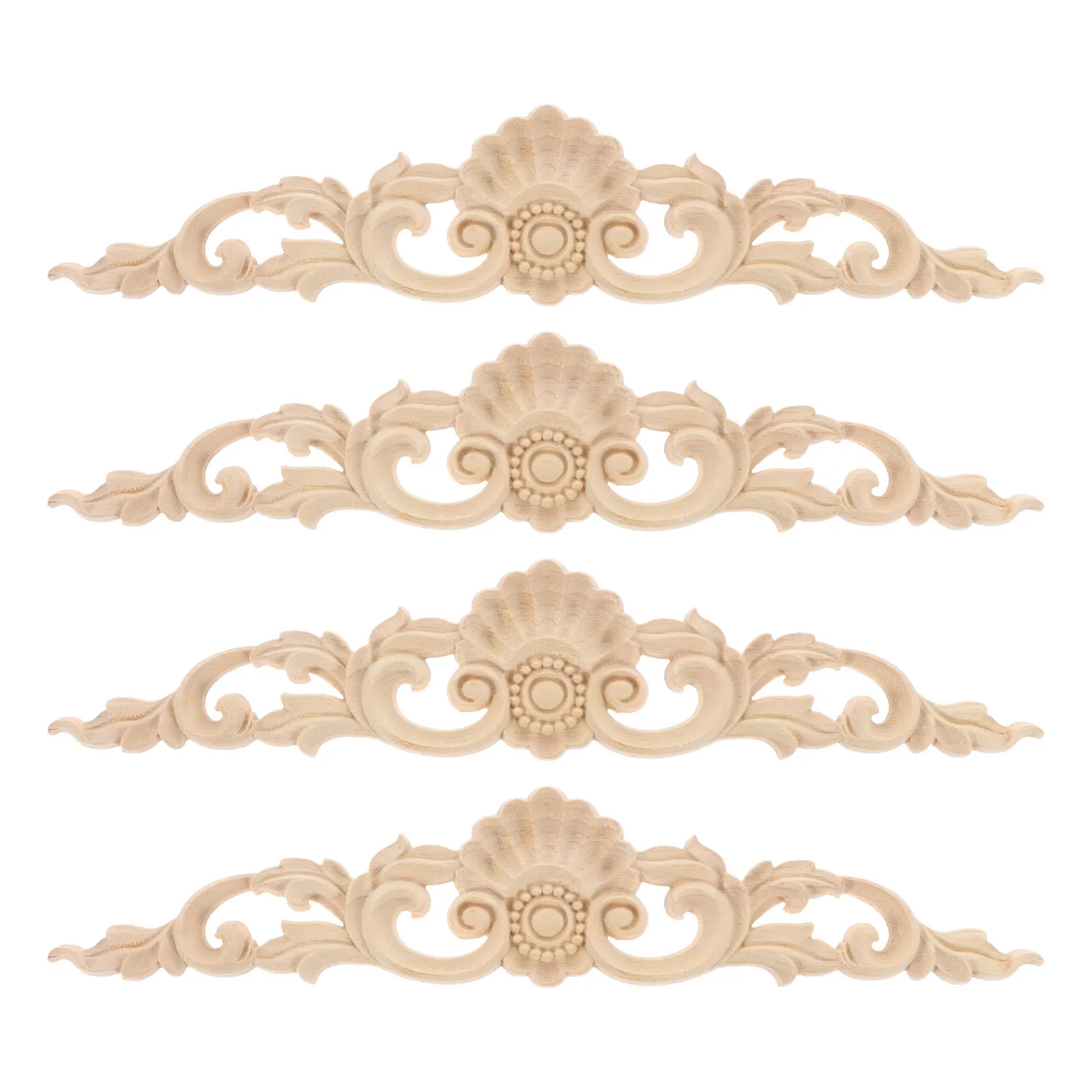 4Pcs Wood Carved Appliques Unpainted Wooden Decorative Appliques for Beds Doors Cabinets Furniture Home Stylish Decoration
4Pcs Wood Carved Appliques Unpainted Wooden Decorative Appliques for Beds Doors Cabinets Furniture Home Stylish Decoration