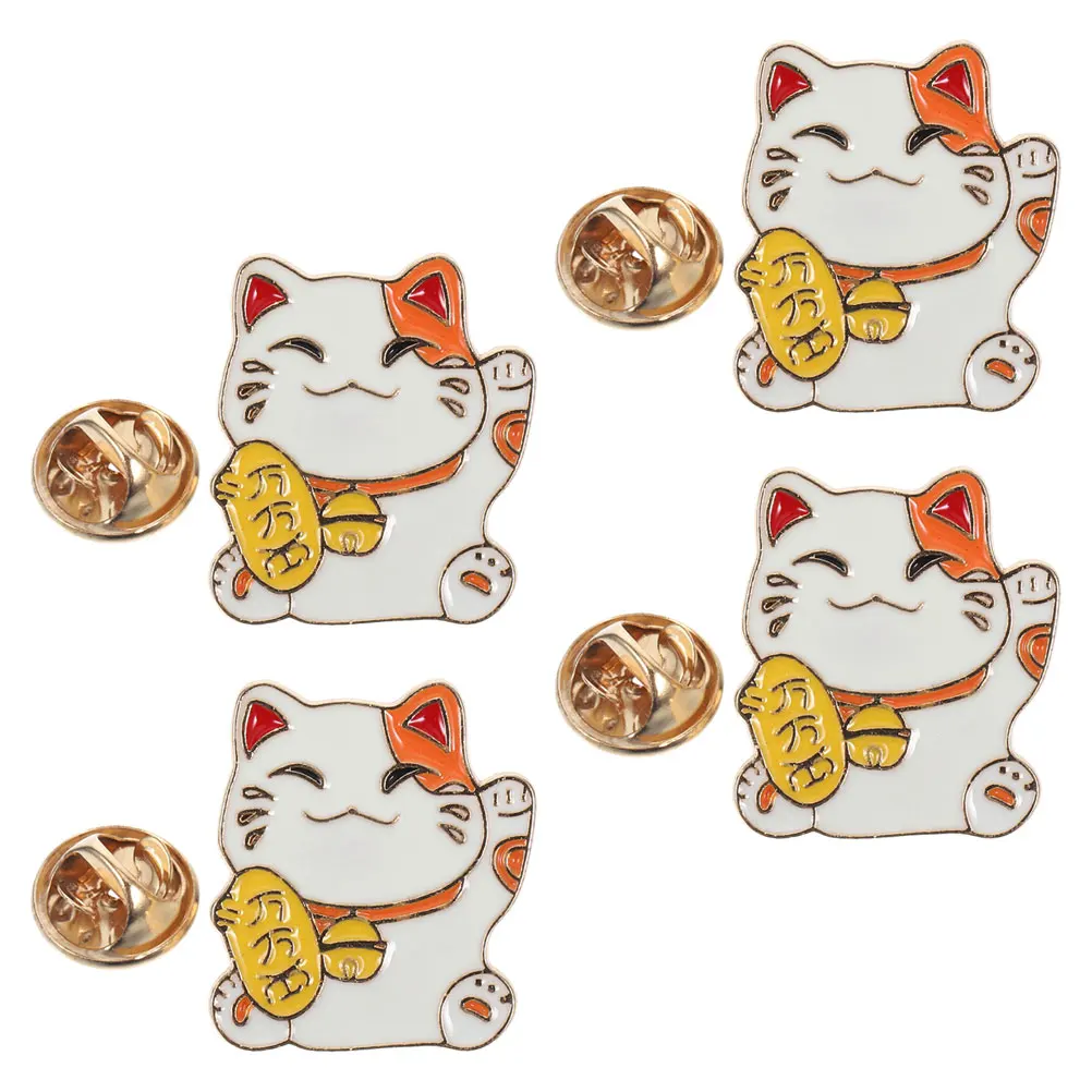 4pcs Fortune Cat Brooch Kitten Cat Lapel Pins Cute Cartoon Animal Badge For Backpacks Clothing Bags Hats Home Decorations
4pcs Fortune Cat Brooch Kitten Cat Lapel Pins Cute Cartoon Animal Badge For Backpacks Clothing Bags Hats Home Decorations