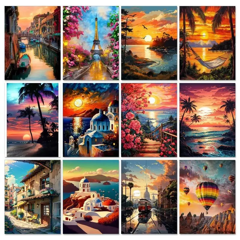 GATYZTORY Paint By Number For Adults Sunset Landscape Canvas Painting Art Gift DIY Drawing By Number Modern Kits Home Decor
GATYZTORY Paint By Number For Adults Sunset Landscape Canvas Painting Art Gift DIY Drawing By Number Modern Kits Home Decor
