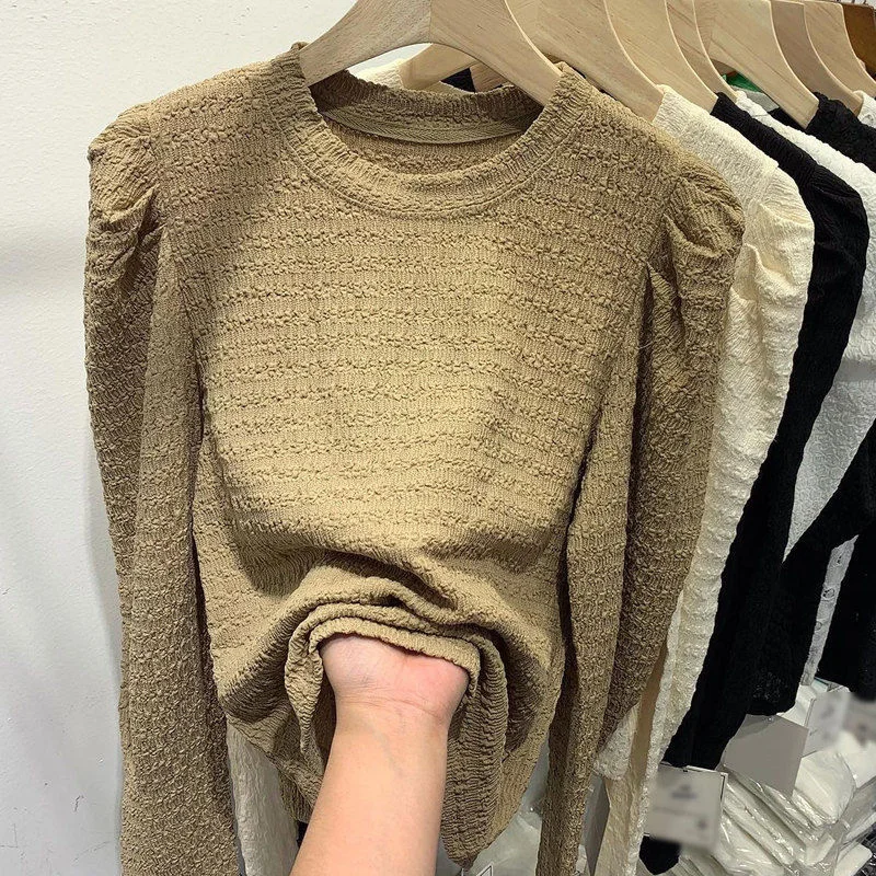 Pleated Lace Long Sleeve T-shirt Women's Thin Top Fashion Blusas Clothes for Women Tops Shirts Blouses
Pleated Lace Long Sleeve T-shirt Women's Thin Top Fashion Blusas Clothes for Women Tops Shirts Blouses