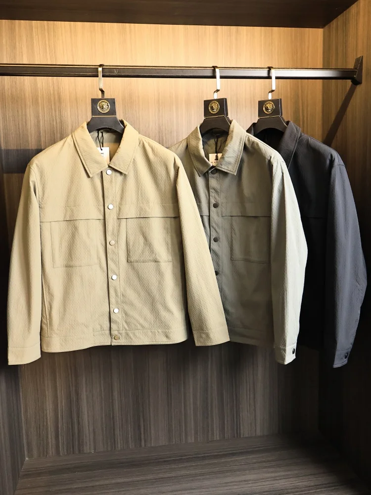 Spring Men's Outdoor Textured Fabric Breathable Casual Collar Jacket Fashionable Urban Style Standard Fit Polyester Fiber
Spring Men's Outdoor Textured Fabric Breathable Casual Collar Jacket Fashionable Urban Style Standard Fit Polyester Fiber