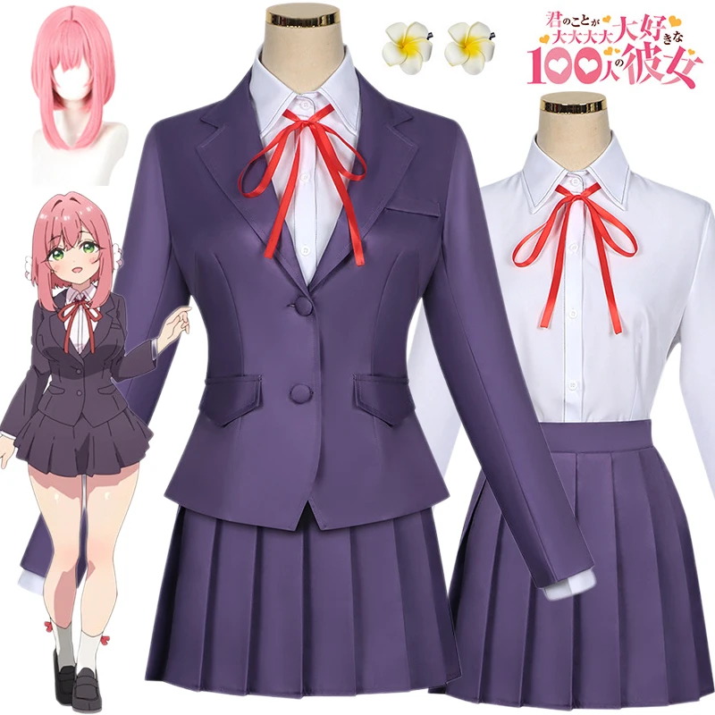 100Kanojo Hanazono Hakar Cosplay Girls School JK Uniforms Anime Cosplay Costume Dresses Wig Halloween Women Full Set Cos Outfit
100Kanojo Hanazono Hakar Cosplay Girls School JK Uniforms Anime Cosplay Costume Dresses Wig Halloween Women Full Set Cos Outfit