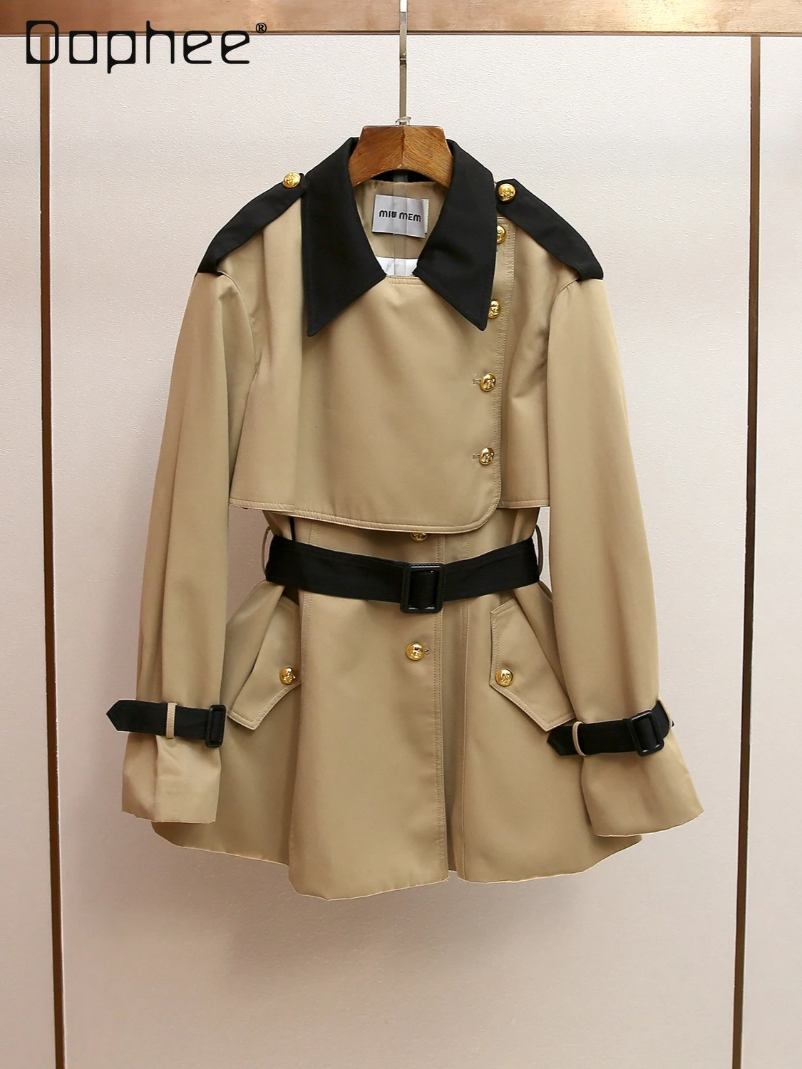 High-end Trendy Elegant Women Clothing Top Autumn Winter New Elegant Retro Versatile Patchwork Belt Slimming Trench Coat Female
High-end Trendy Elegant Women Clothing Top Autumn Winter New Elegant Retro Versatile Patchwork Belt Slimming Trench Coat Female