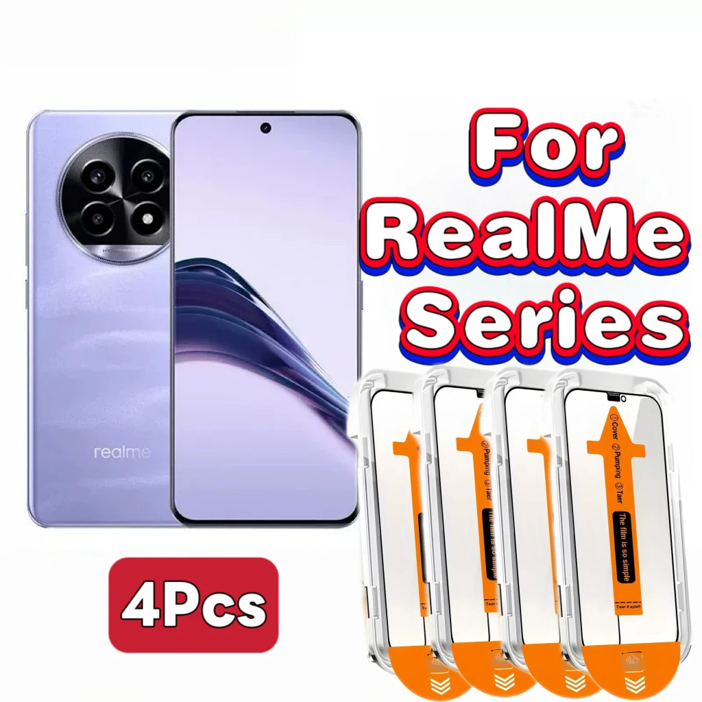 Ultra HD Tempered Glass Screen Protector for Realme Series, 4-Pack
Ultra HD Tempered Glass Screen Protector for Realme Series, 4-Pack