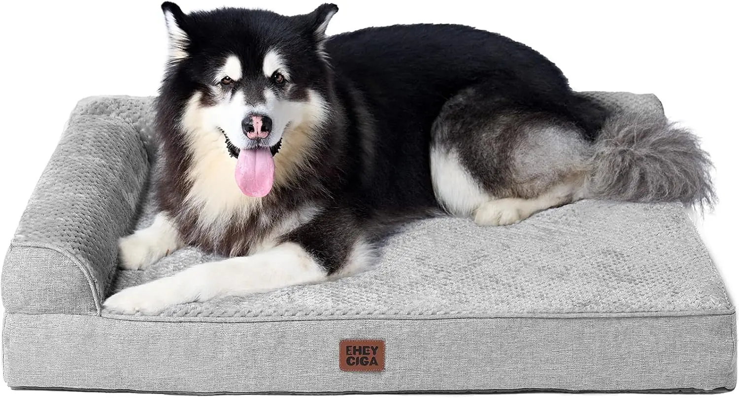 XXL Orthopedic Dog Bed with Memory Foam, Washable Cover, Waterproof & Non-Slip, Grey 48x35x7.5
XXL Orthopedic Dog Bed with Memory Foam, Washable Cover, Waterproof & Non-Slip, Grey 48x35x7.5
