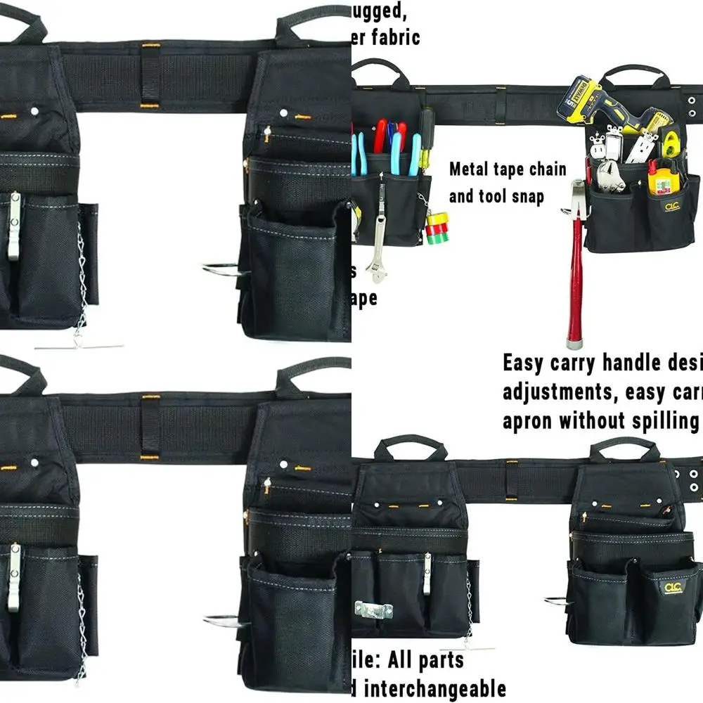 Electrical 3-Tool Combo Belt Set, 20 Pockets, Adjustable 29-46, Black
Electrical 3-Tool Combo Belt Set, 20 Pockets, Adjustable 29-46, Black