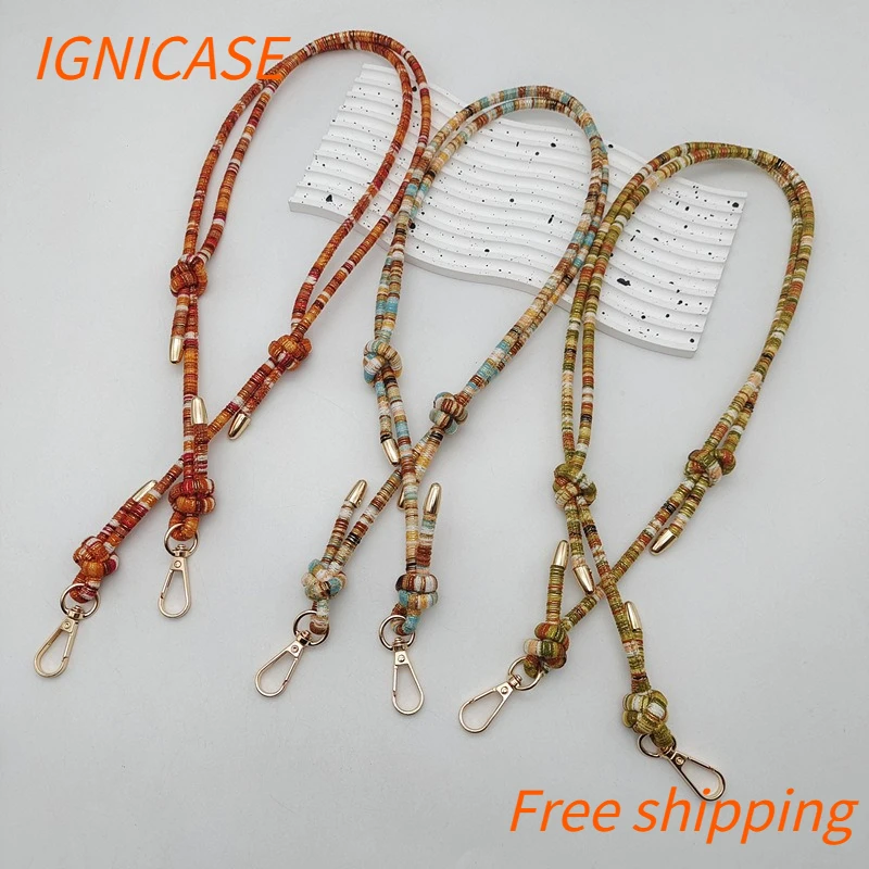 IGNICASE Color Rope Bag Shoulder Strap Lanyard Accessories Shoulder Crossbody Mobile Phone Replacement Retro Ethnic Style Strap
IGNICASE Color Rope Bag Shoulder Strap Lanyard Accessories Shoulder Crossbody Mobile Phone Replacement Retro Ethnic Style Strap