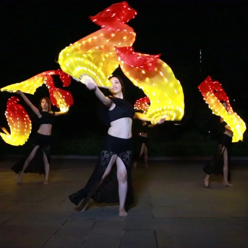 LED Yellow Orange Bright Red Luminous Fan Dance Performance Luminous Props Colored Belly Dance Luminous Fan
LED Yellow Orange Bright Red Luminous Fan Dance Performance Luminous Props Colored Belly Dance Luminous Fan