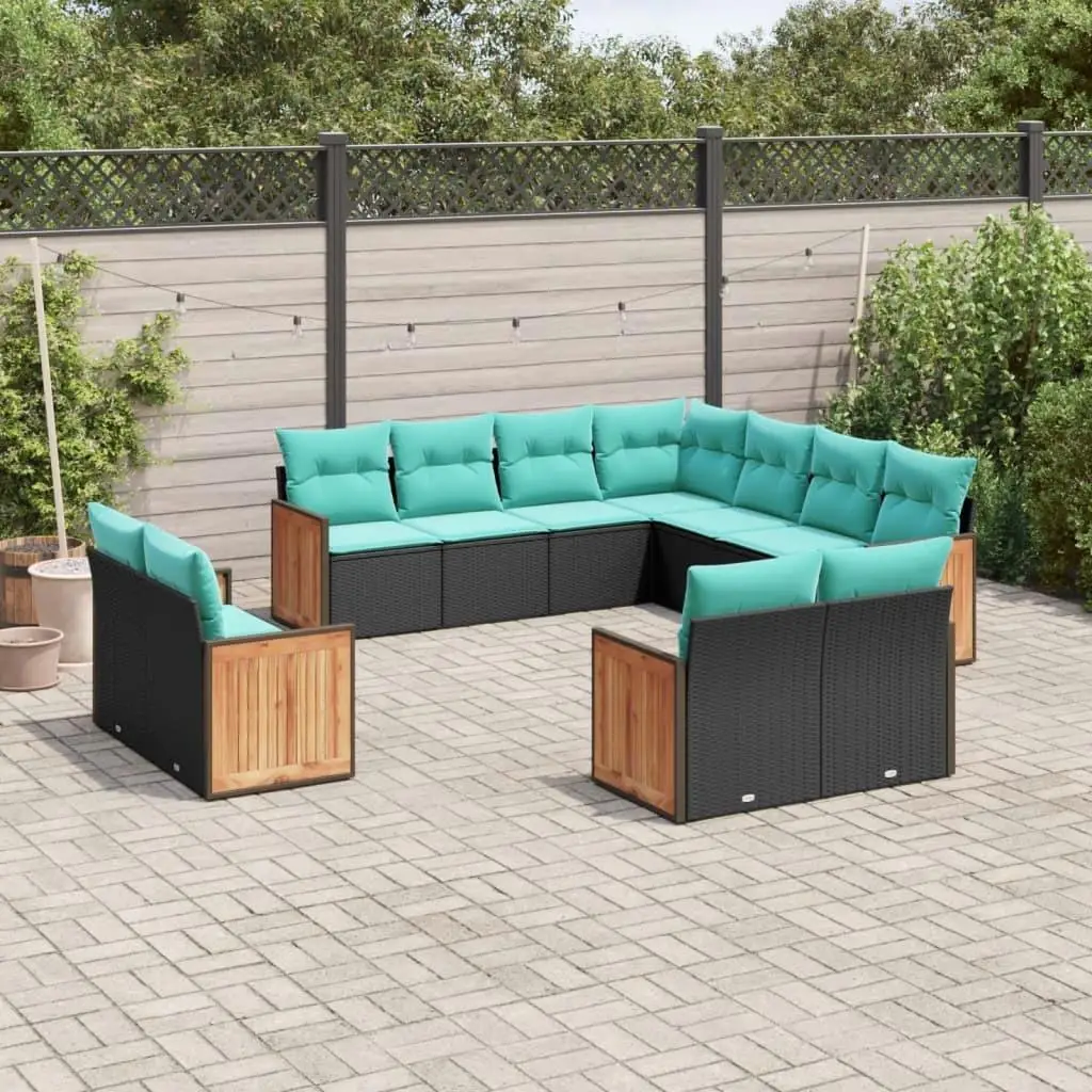 Comfortable Black Patio Sofa Set with Soft Blue Cushions Outdoor Furniture for Garden Balcony and Porch
Comfortable Black Patio Sofa Set with Soft Blue Cushions Outdoor Furniture for Garden Balcony and Porch
