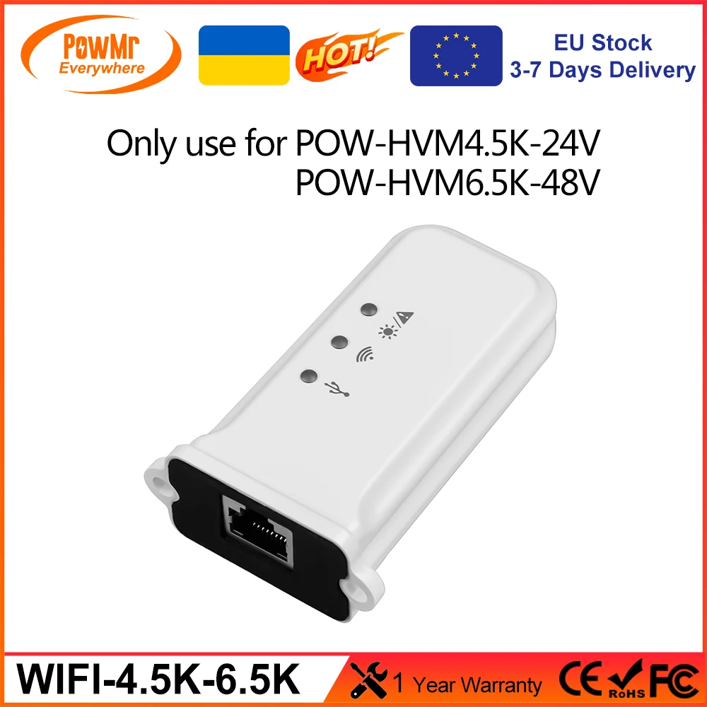 Беспроводной Wi-Fi модуль PowMr, кабель связи для удаленного мониторинга, порт RJ45 RS232 для детской и детской лампы
Беспроводной Wi-Fi модуль PowMr, кабель связи для удаленного мониторинга, порт RJ45 RS232 для детской и детской лампы