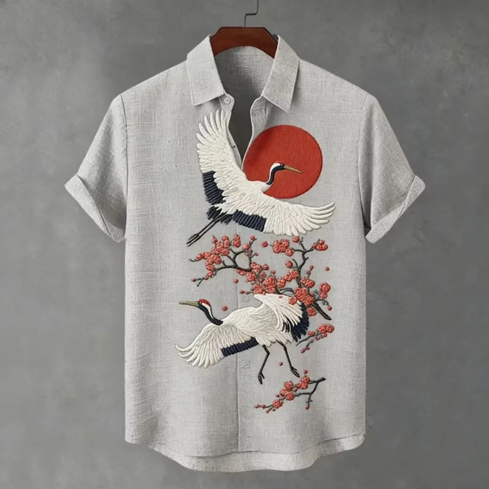 New Ma Grey Texture Red Plum and Red Sun Double Crane 3D Printed Men's Polo Short sleeved Shirt Clothing
New Ma Grey Texture Red Plum and Red Sun Double Crane 3D Printed Men's Polo Short sleeved Shirt Clothing