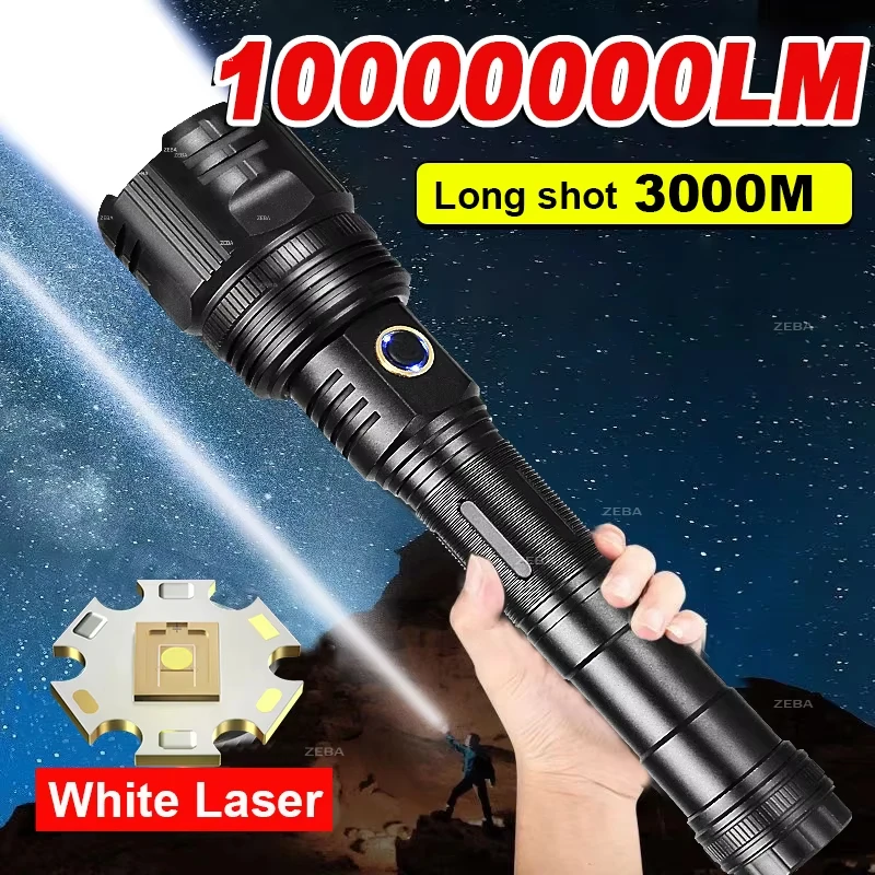 Super High Power LED Flashlight 10000000LM Removable Long Flashlights Rechargeable Camping Lantern Waterproof Tactical Lantern
Super High Power LED Flashlight 10000000LM Removable Long Flashlights Rechargeable Camping Lantern Waterproof Tactical Lantern