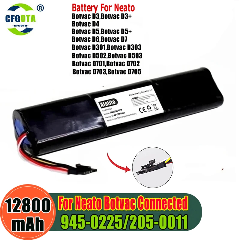 205-0011 Battery For Neato Botvac D3 D4 D5 D6 D7 205-0011 Sweeping robot Sweeper Battery 14.4V 61WH 5600mAh
205-0011 Battery For Neato Botvac D3 D4 D5 D6 D7 205-0011 Sweeping robot Sweeper Battery 14.4V 61WH 5600mAh
