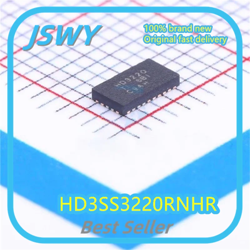 (10/50pcs) HD3SS3220RNHR HD3SS3220 Silkscreen HD3220 WQFN-30 IC IC Original Stock Electronics
(10/50pcs) HD3SS3220RNHR HD3SS3220 Silkscreen HD3220 WQFN-30 IC IC Original Stock Electronics