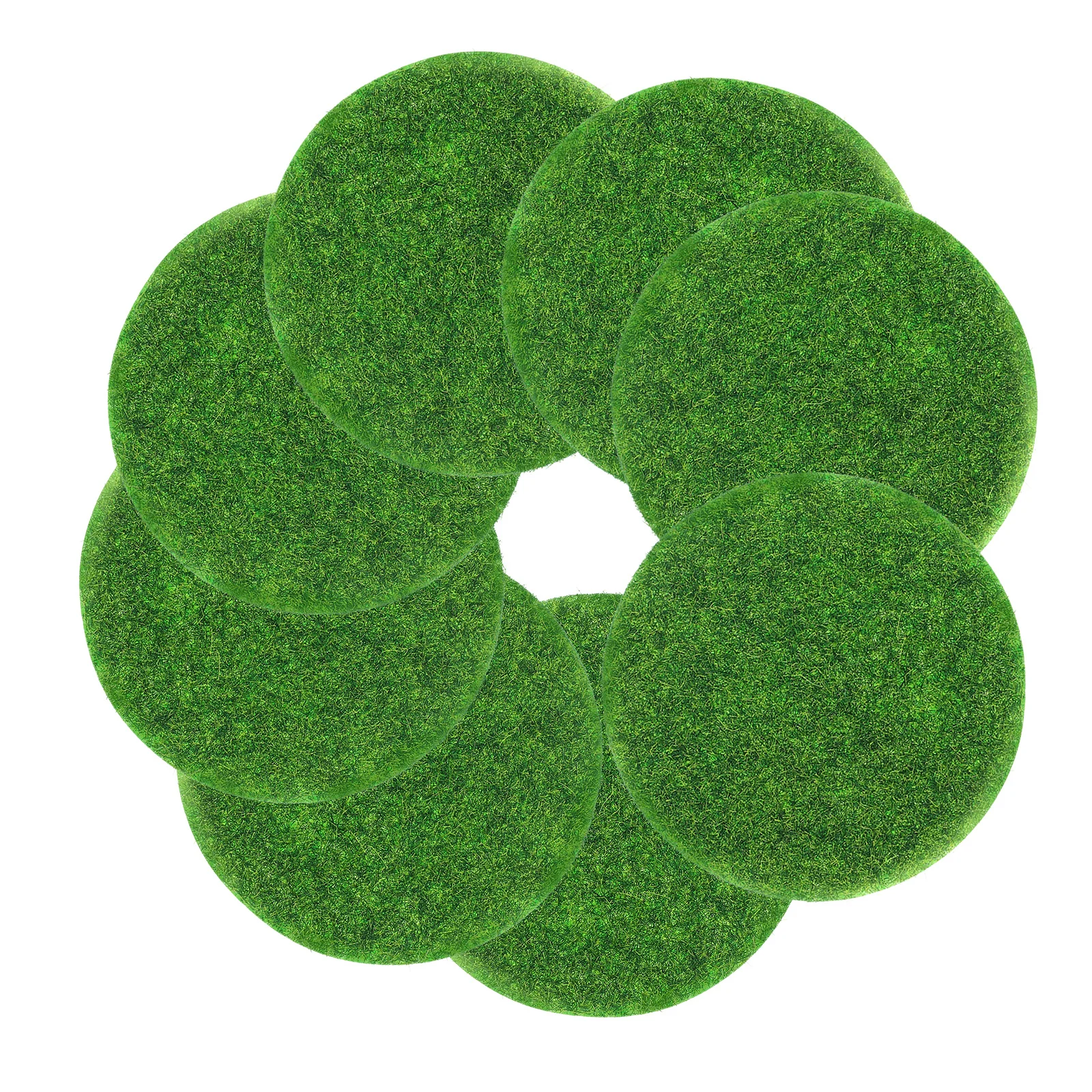 8Pcs Round Miniature Artificial Grass Sheet Lifelike Moss Turf for Fairy Garden Accessories Outdoor Decoration
8Pcs Round Miniature Artificial Grass Sheet Lifelike Moss Turf for Fairy Garden Accessories Outdoor Decoration