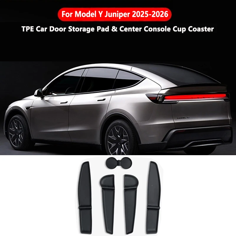 For Tesla Model Y Juniper 2025-2026 Center Console Cup Coaster TPE Car Door Slot Storage Dustproof Pads Interior Accessories
For Tesla Model Y Juniper 2025-2026 Center Console Cup Coaster TPE Car Door Slot Storage Dustproof Pads Interior Accessories
