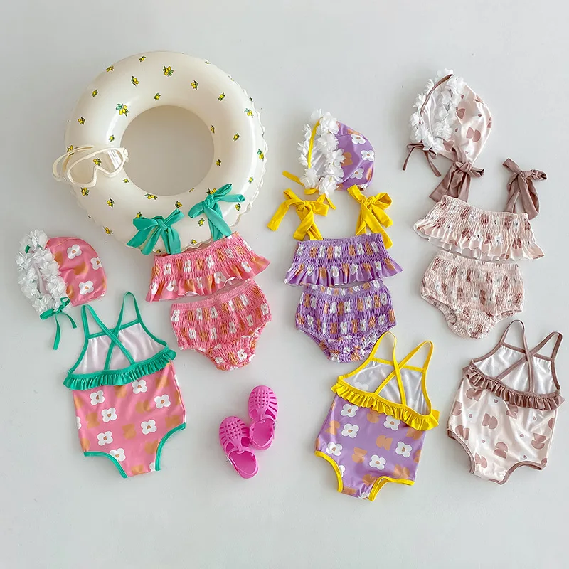 2026 Summer New Baby Cute Bikini Split Swimsuit 3pcs Suit Newborn Flower Sling Bathing Suit Infant Toddler One Piece Swimsuit
2026 Summer New Baby Cute Bikini Split Swimsuit 3pcs Suit Newborn Flower Sling Bathing Suit Infant Toddler One Piece Swimsuit