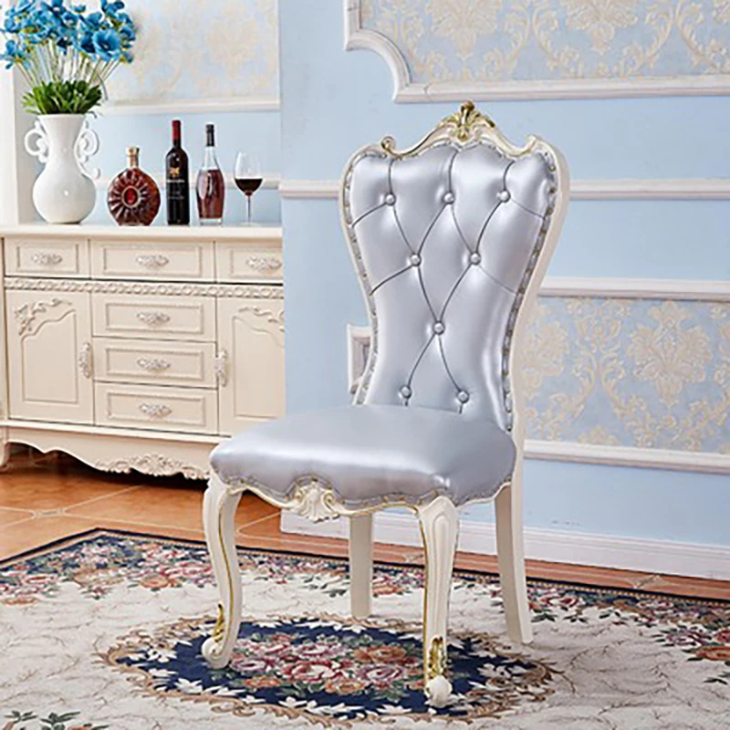 Beautiful Luxury Dining Chairs White Faux Leather Modern Wood Dining Chairs Living Room Lazy Sillas Comedor Home Furniture
Beautiful Luxury Dining Chairs White Faux Leather Modern Wood Dining Chairs Living Room Lazy Sillas Comedor Home Furniture