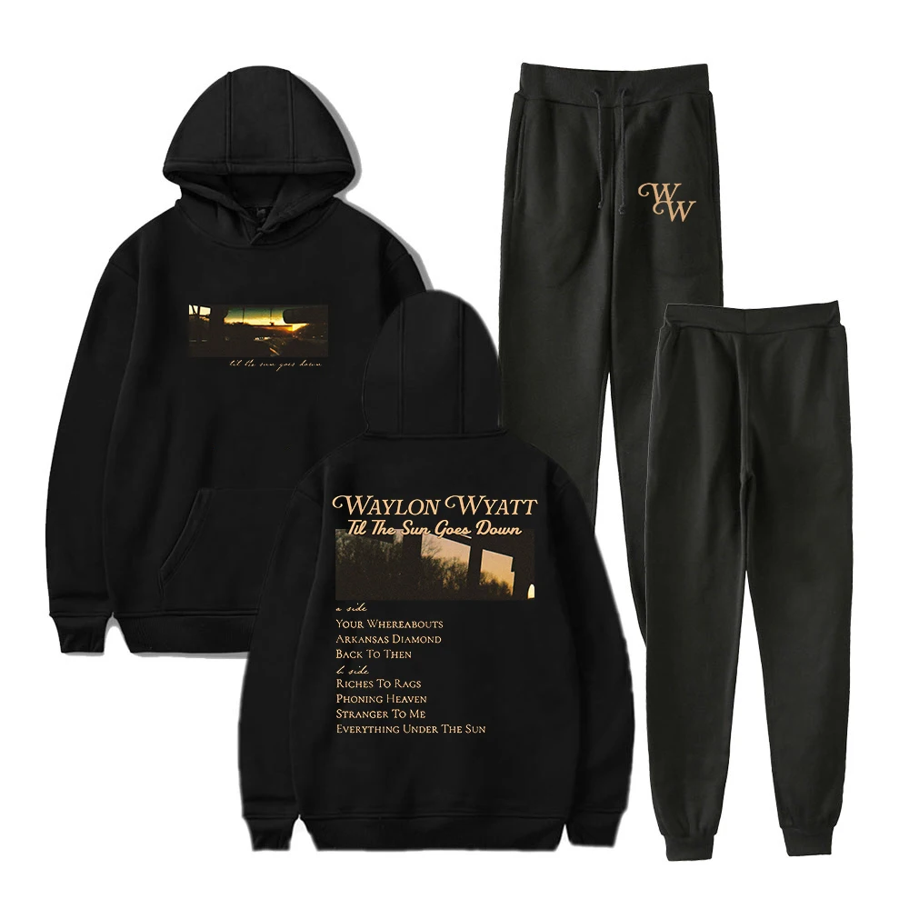 Waylon Wyatt 2025 Til The Sun Goes Down Tour Hoodies Jogger Pants Two Piece Set Sweatshirts+Sweatpants Women Men's Set
Waylon Wyatt 2025 Til The Sun Goes Down Tour Hoodies Jogger Pants Two Piece Set Sweatshirts+Sweatpants Women Men's Set