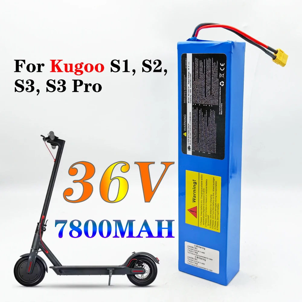 for KUGOO S1, S2, S3 Electric Scooters,10S3P 36V 7800mAh 18650 rechargeable lithium-ion battery 750W built-in BMS
for KUGOO S1, S2, S3 Electric Scooters,10S3P 36V 7800mAh 18650 rechargeable lithium-ion battery 750W built-in BMS