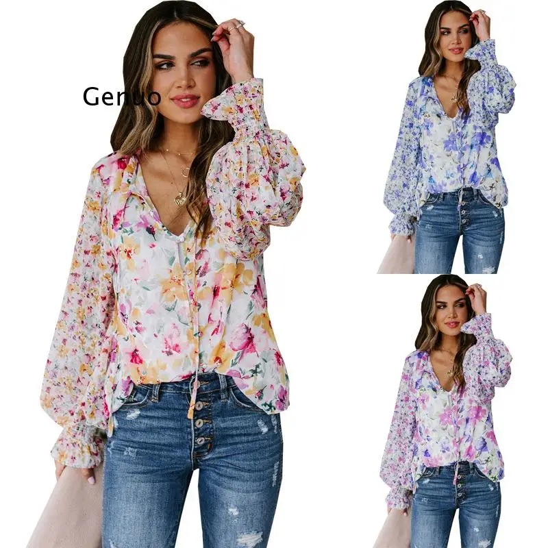 2025 New European and American Chiffon Cardigan Spring/summer Loose Floral Pattern Fashion Lantern Sleeve Top for Women
2025 New European and American Chiffon Cardigan Spring/summer Loose Floral Pattern Fashion Lantern Sleeve Top for Women