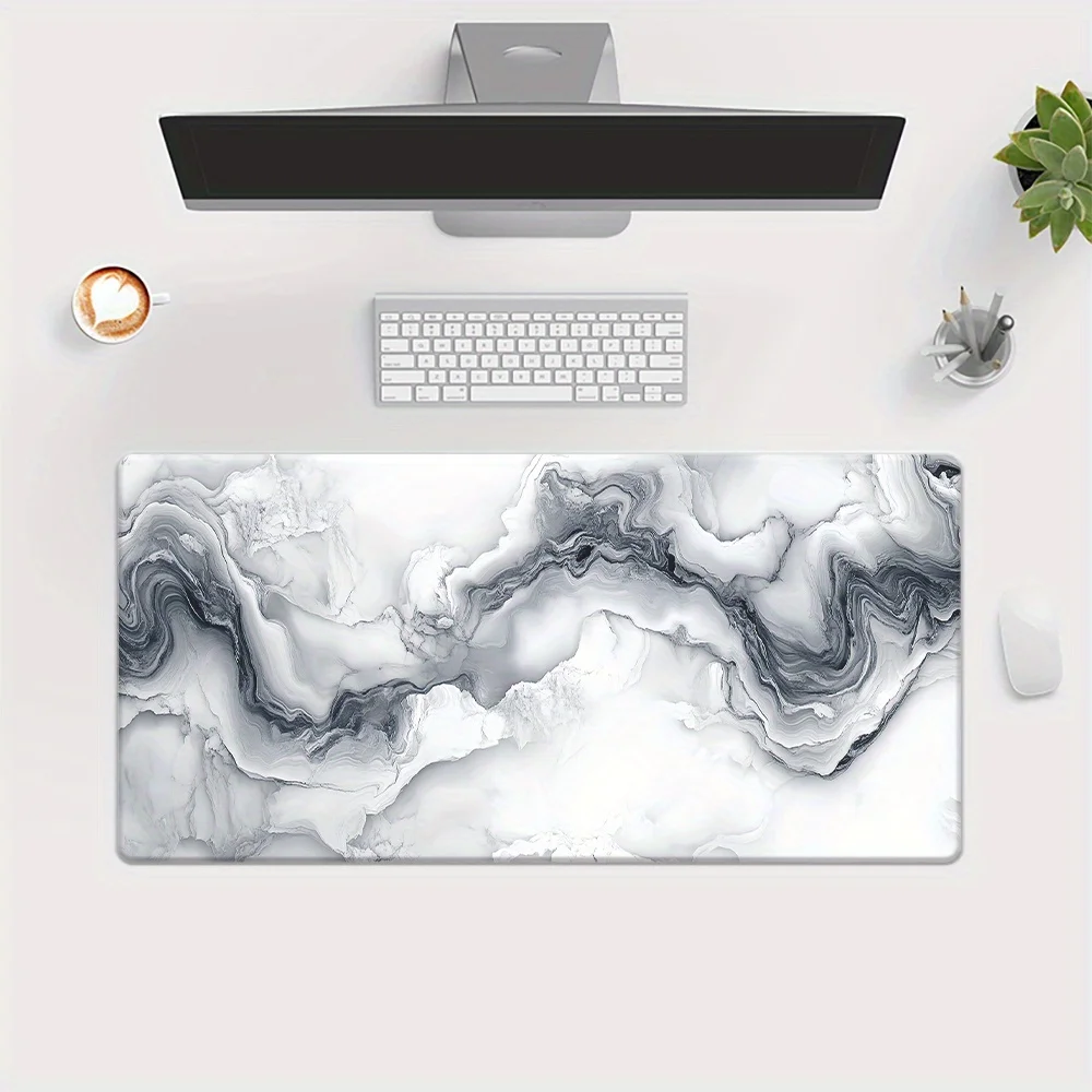Black white marble texture pattern mousepad Rubber non-slip table mat Waterproof table mat for pc gamers and professionals alike
Black white marble texture pattern mousepad Rubber non-slip table mat Waterproof table mat for pc gamers and professionals alike