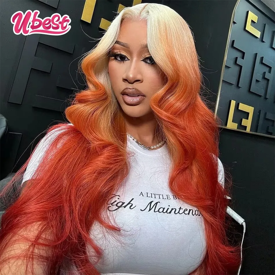 Ubest Ombre 613 Ginger Colored Body Wave 13x6 Lace Front Wigs Brazilian 100% Human Hair Transparent Wig Pre Plucked For Women
Ubest Ombre 613 Ginger Colored Body Wave 13x6 Lace Front Wigs Brazilian 100% Human Hair Transparent Wig Pre Plucked For Women