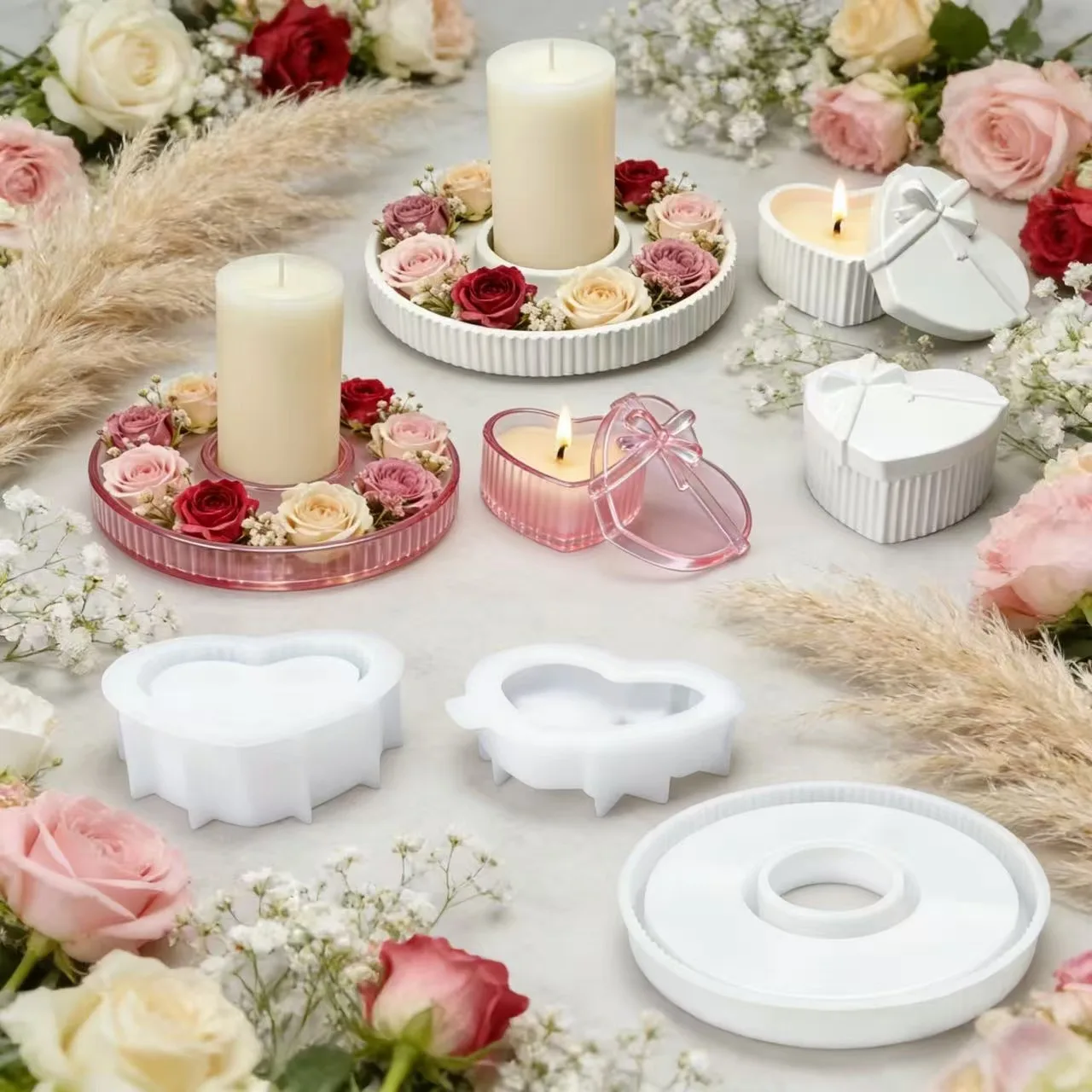 Best-Selling New Arrival Mould 3-Piece Set of Heart-Shaped Tray Boxes Resin and Plaster Home Decoration Mold DIY Silicone Molds
Best-Selling New Arrival Mould 3-Piece Set of Heart-Shaped Tray Boxes Resin and Plaster Home Decoration Mold DIY Silicone Molds