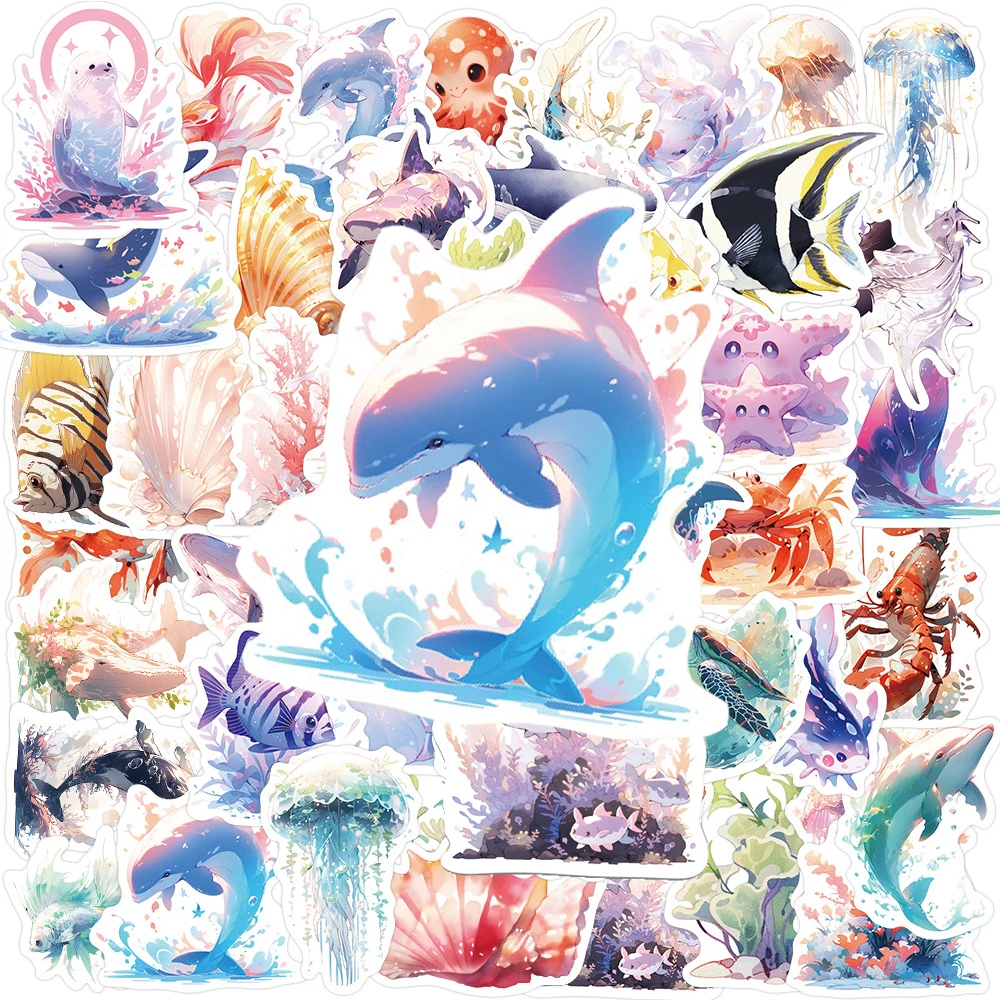 10/30/50pcs Cartoon Marine Animal Aesthetic Graffiti Stickers Cute Creative Decal Toy DIY Stationery Phone Suitcase Sticker Gift
10/30/50pcs Cartoon Marine Animal Aesthetic Graffiti Stickers Cute Creative Decal Toy DIY Stationery Phone Suitcase Sticker Gift