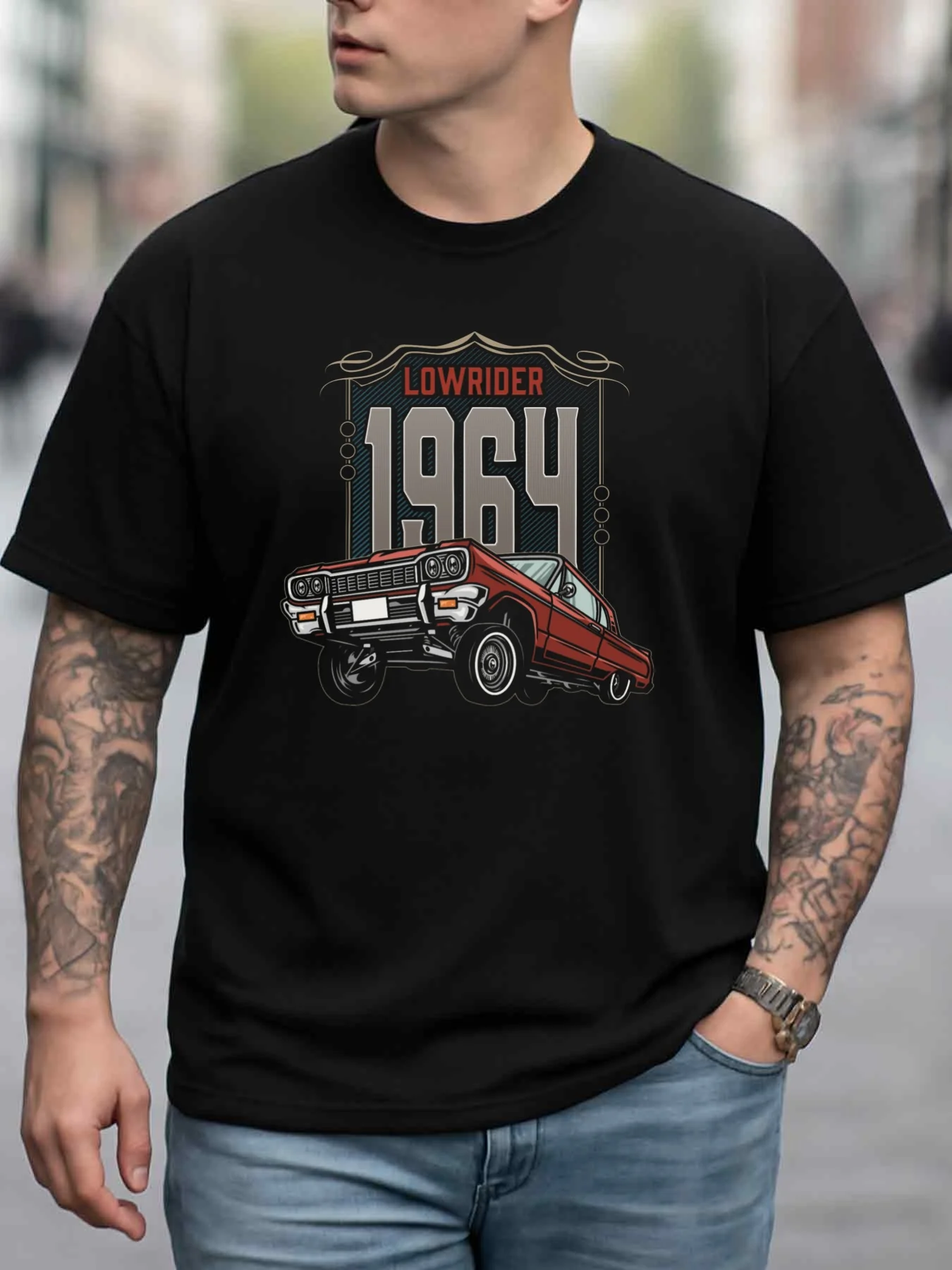 Vintage Car Retro 1964 Lowrider Culture Graphic T-Shirt 100% Cotton O-Neck Short Sleeve Summer Casual Mens T-shirt Streetwear
Vintage Car Retro 1964 Lowrider Culture Graphic T-Shirt 100% Cotton O-Neck Short Sleeve Summer Casual Mens T-shirt Streetwear
